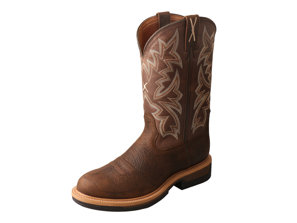 Twisted X Alloy Toe Western Boot- Brown/Taupe