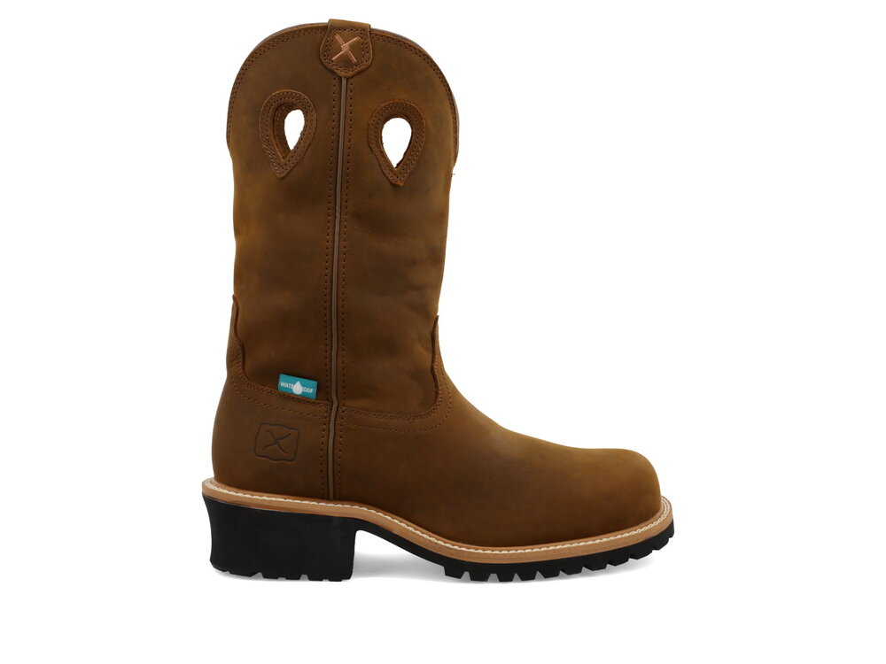 Twisted X Work- Composite Toe 12" Pull On Logger Boot