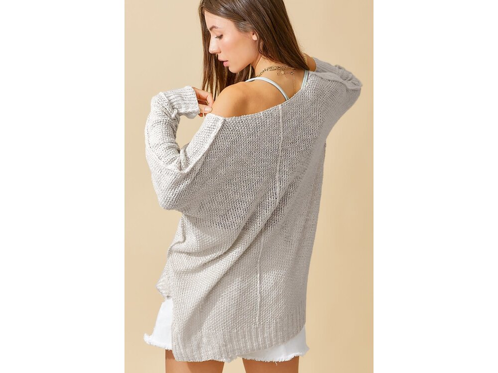 La Miel V-Neck All- Season Sweater