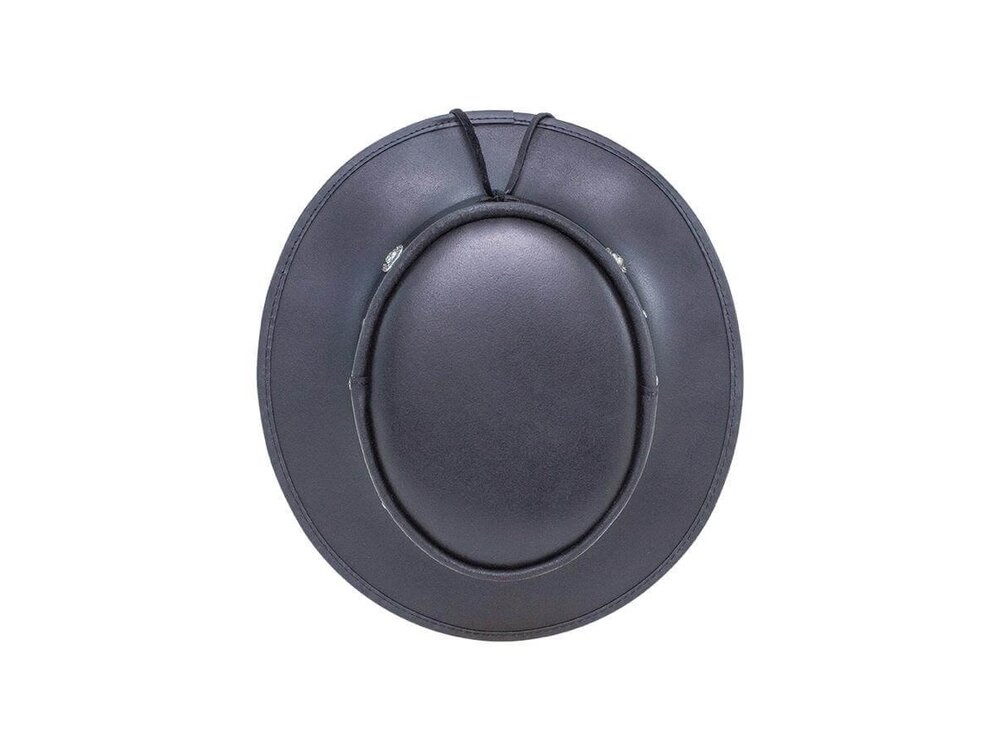 American Hat Makers Silverado Leather Pork Pie Hat