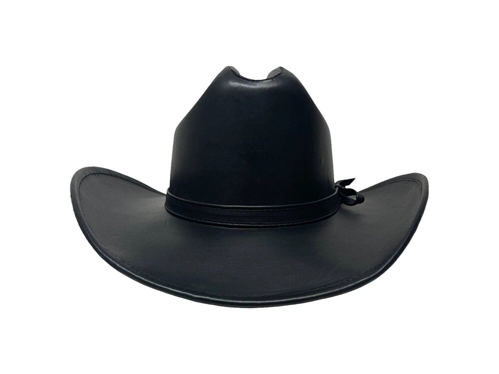 American Hat Makers George Cattleman Leather Western Hat