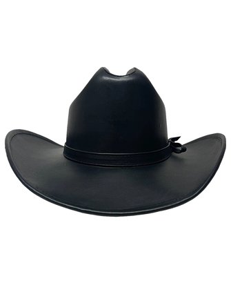 American Hat Makers George Cattleman Leather Western Hat