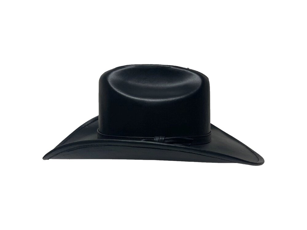 American Hat Makers George Cattleman Leather Western Hat