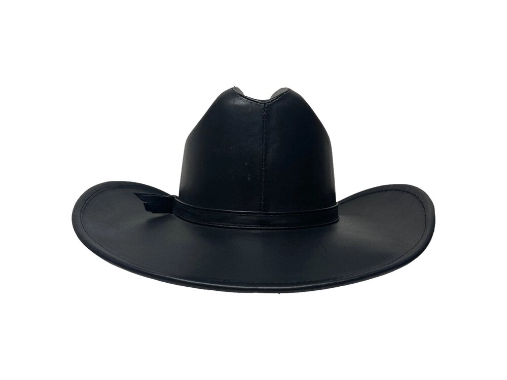 American Hat Makers George Cattleman Leather Western Hat