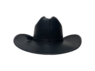 American Hat Makers George Cattleman Leather Western Hat