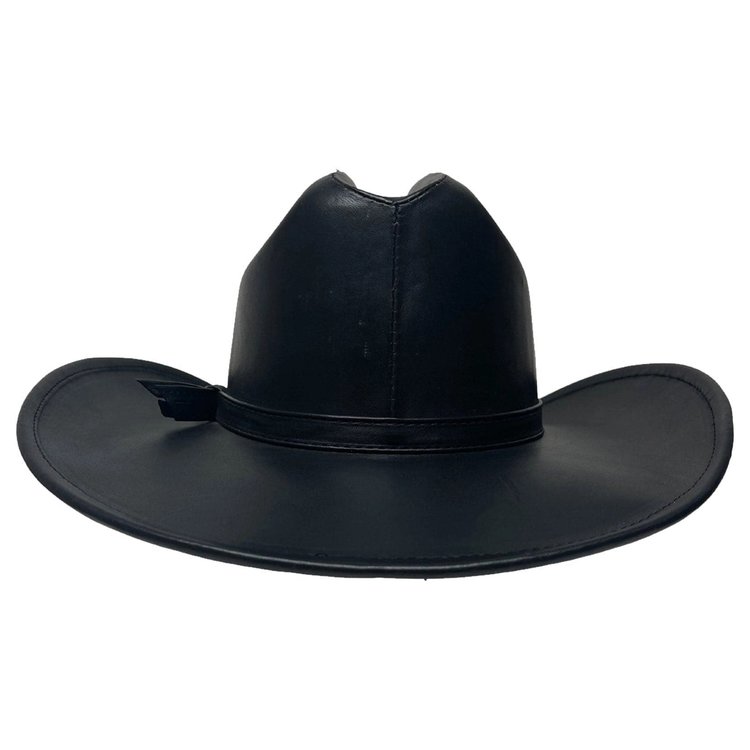 American Hat Makers George Cattleman Leather Western Hat