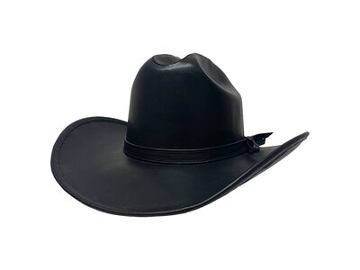 American Hat Makers George Cattleman Leather Western Hat