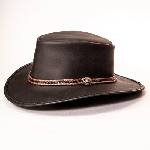 American Hat Makers Midnight Rider Leather Hat