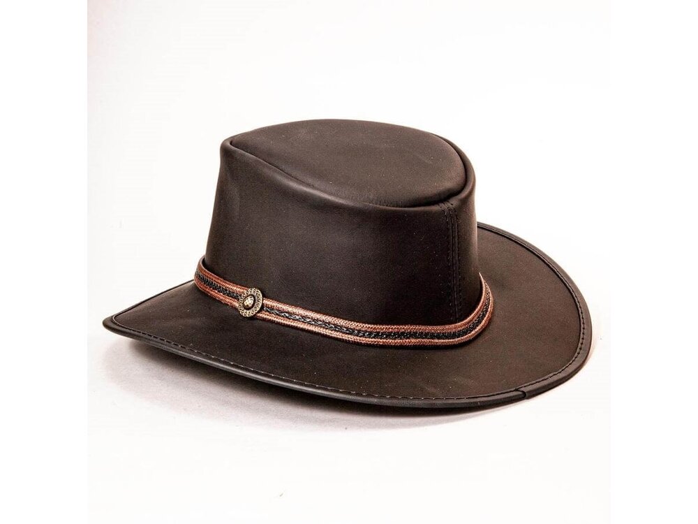 American Hat Makers Midnight Rider Leather Hat