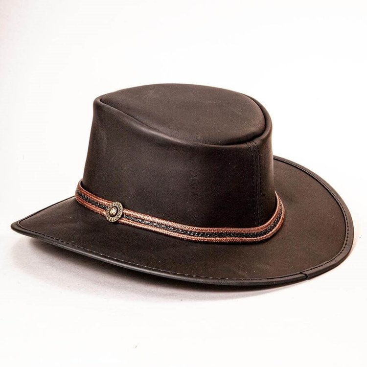 American Hat Makers Midnight Rider Leather Hat