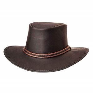 American Hat Makers Midnight Rider Leather Hat