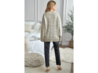 Casual V-Neck Knit Sweater