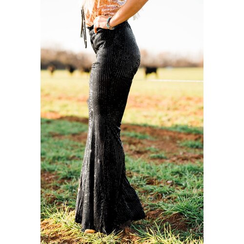 Sequin Flare Pants