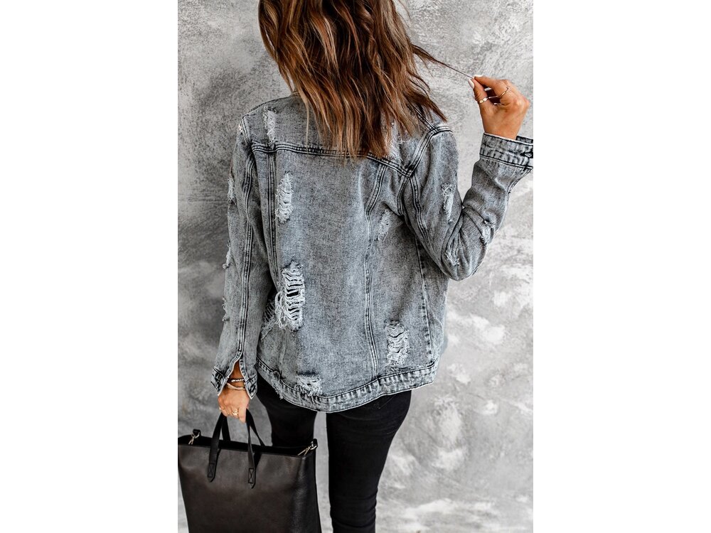 Distressed Jean Jacket