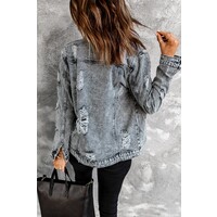 Distressed Jean Jacket