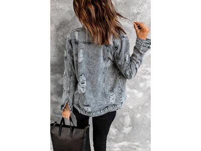 Distressed Jean Jacket