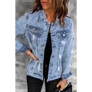 Distressed Jean Jacket