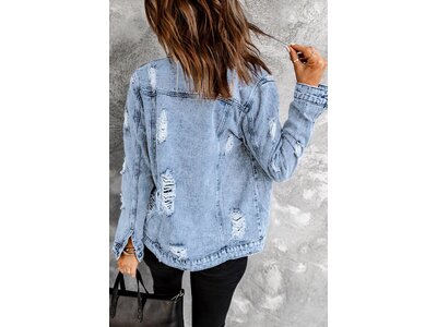 Distressed Jean Jacket