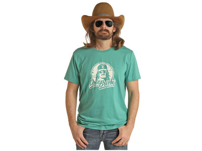 Rock and Roll Denim Dale Brisby Turquoise Tee
