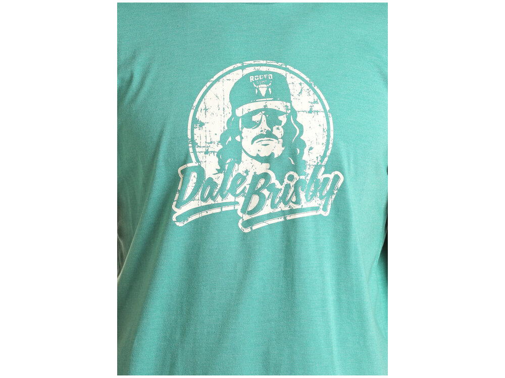 Rock and Roll Denim Dale Brisby Turquoise Tee