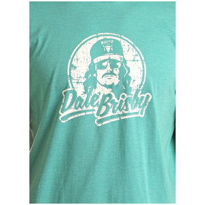 Rock and Roll Denim Dale Brisby Turquoise Tee