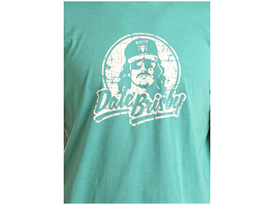 Rock and Roll Denim Dale Brisby Turquoise Tee