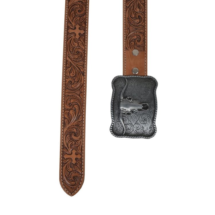 Myra Bags Structured Hand-Tooled Belt