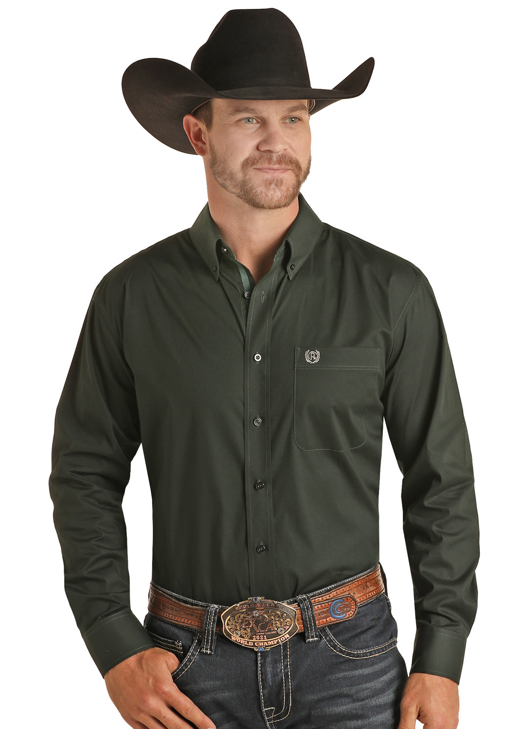 Panhandle Solid Stretch Button Down - Alternate Route Outfitters