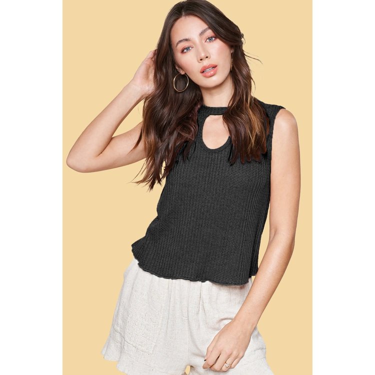 La Miel Cut-Out Detail Tank Top