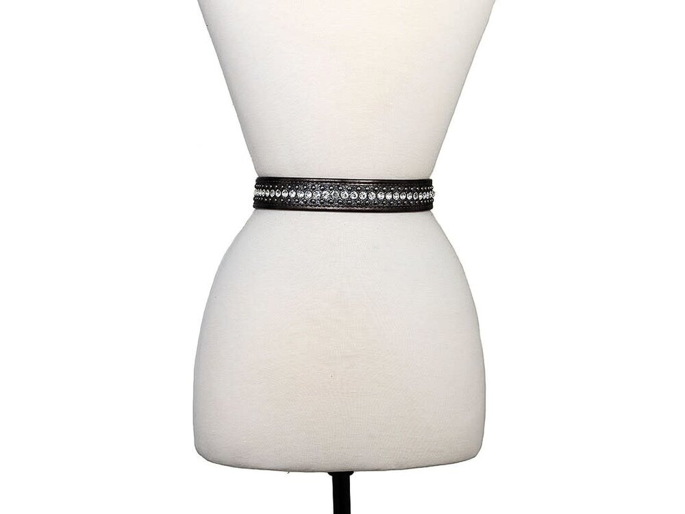 Graphite Studded Western Belt - Med/Large