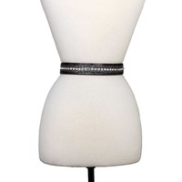 Graphite Studded Western Belt - Med/Large
