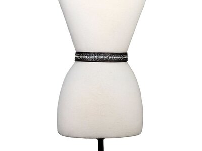 Graphite Studded Western Belt - Med/Large