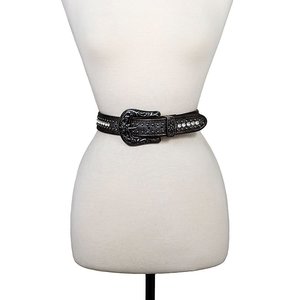 Graphite Studded Western Belt - Med/Large