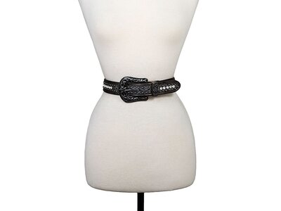 Graphite Studded Western Belt - Med/Large