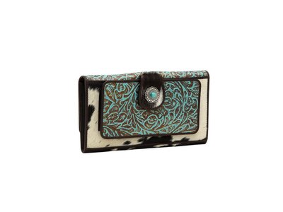 Myra Bags Deep Blue Weave Wallet