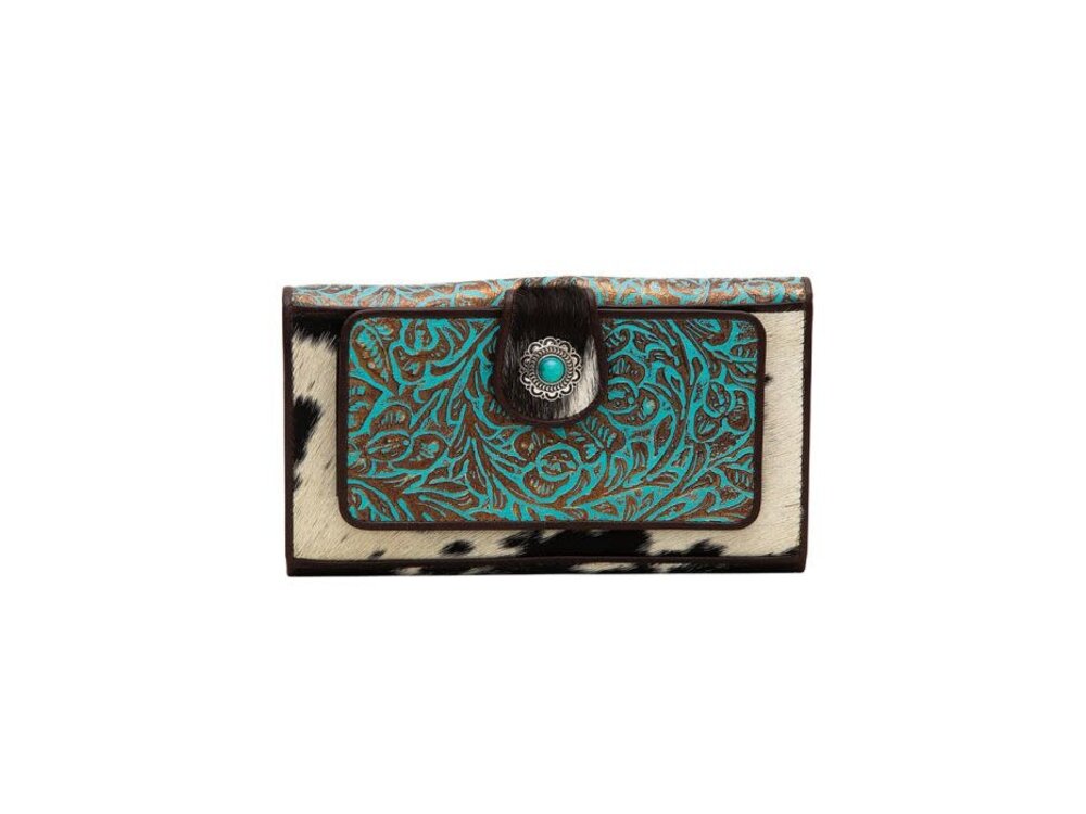 Myra Bags Deep Blue Weave Wallet