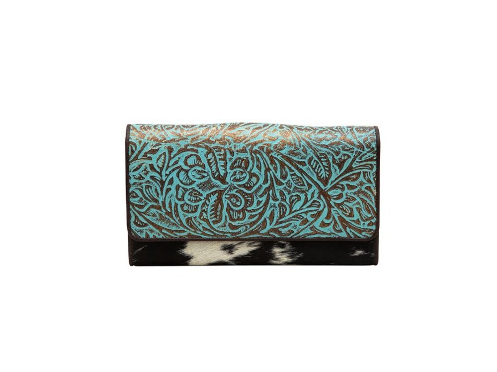 Myra Bags Deep Blue Weave Wallet