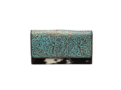 Myra Bags Deep Blue Weave Wallet
