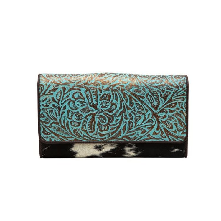 Myra Bags Deep Blue Weave Wallet