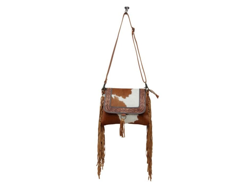 Myra Bags Rusty Handtooled Bag