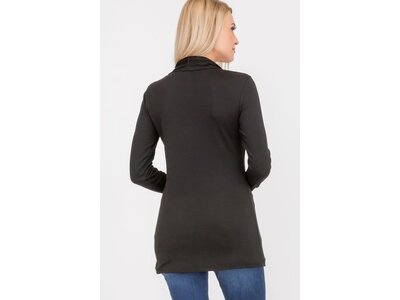 Asymmetrical Neck with Button Closure Blouse