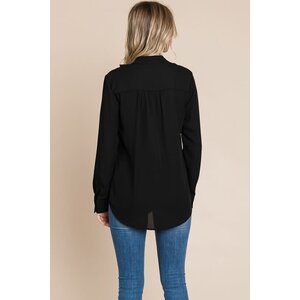 Ruffle Front Blouse