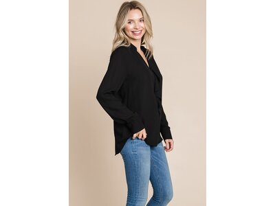 Ruffle Front Blouse