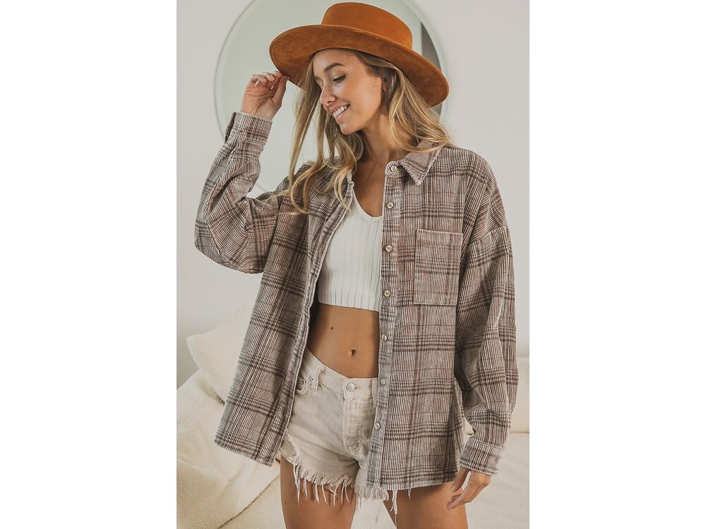 Vintage Washed Corduroy Shacket