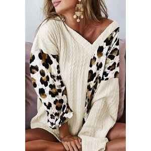 Colorblock V-Neck Sweater