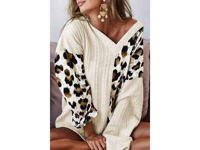 Colorblock V-Neck Sweater