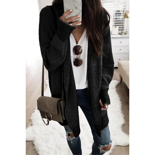 Waffle Texture Cardigan Waffle Texture Cardigan