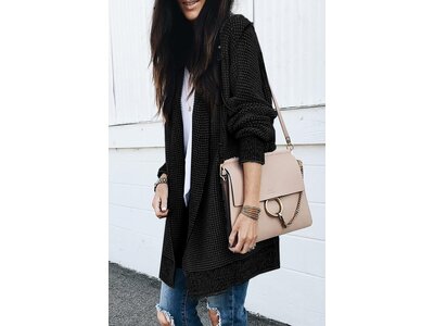 Waffle Texture Cardigan