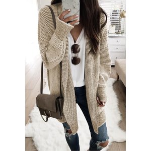 Waffle Texture Cardigan