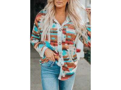 Aztec Print Heavyweight Button Up